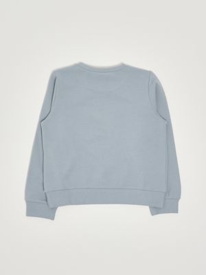 2. Girls' sweatshirt in stretch cotton Blue