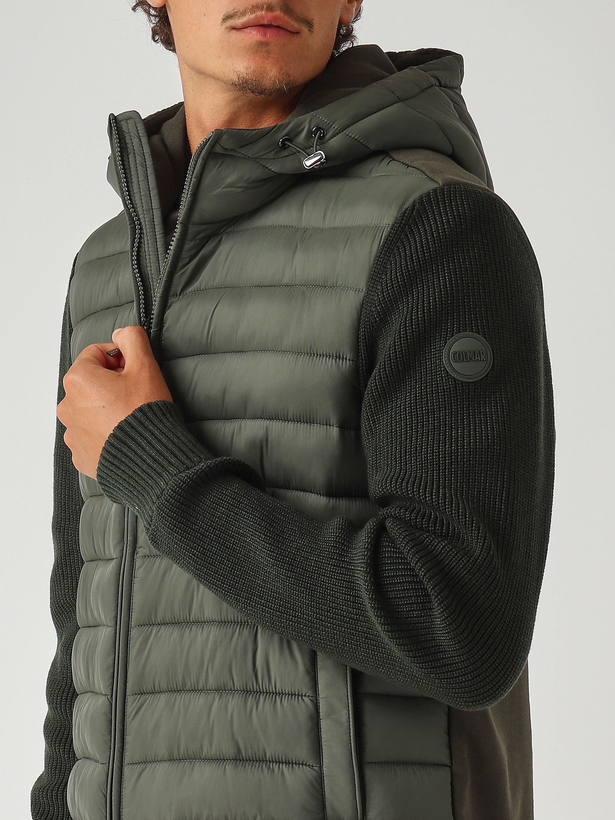 Men's nylon and knit jacket 11128zx Undergrowth | Caposerio.com