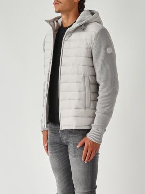 3. Chaqueta de hombre en nailon y punto Hielo