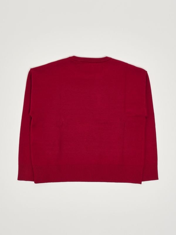 2. Viscose blend sweater for girls Bordeaux Liu Jo gf5065ma12p