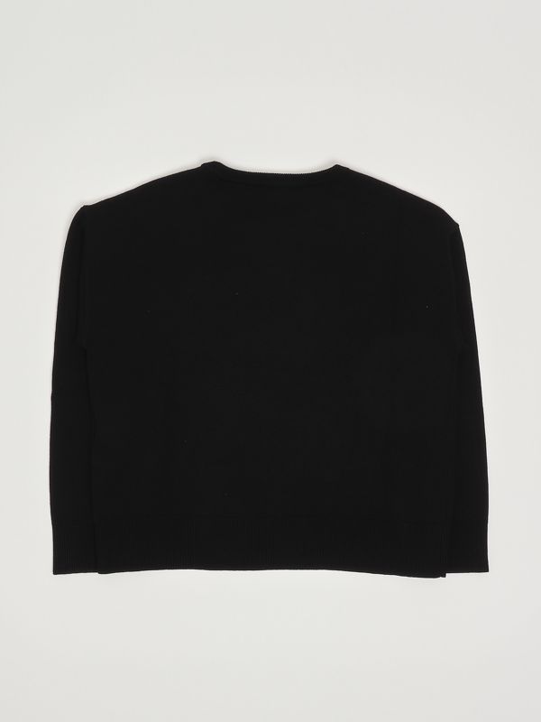 2. Viscose blend sweater for girls Black Liu Jo gf5065ma12p
