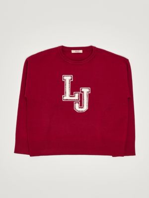 1. Viscose blend sweater for girls Bordeaux