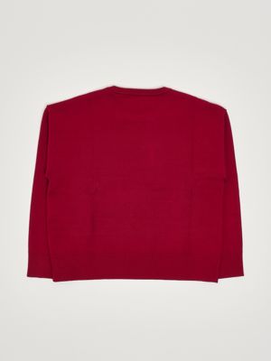 2. Viscose blend sweater for girls Bordeaux
