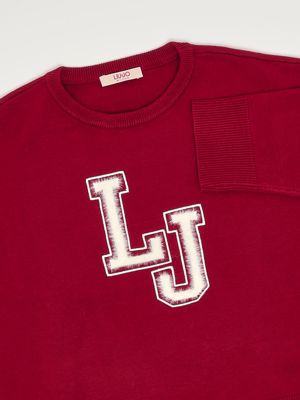 3. Viscose blend sweater for girls Bordeaux