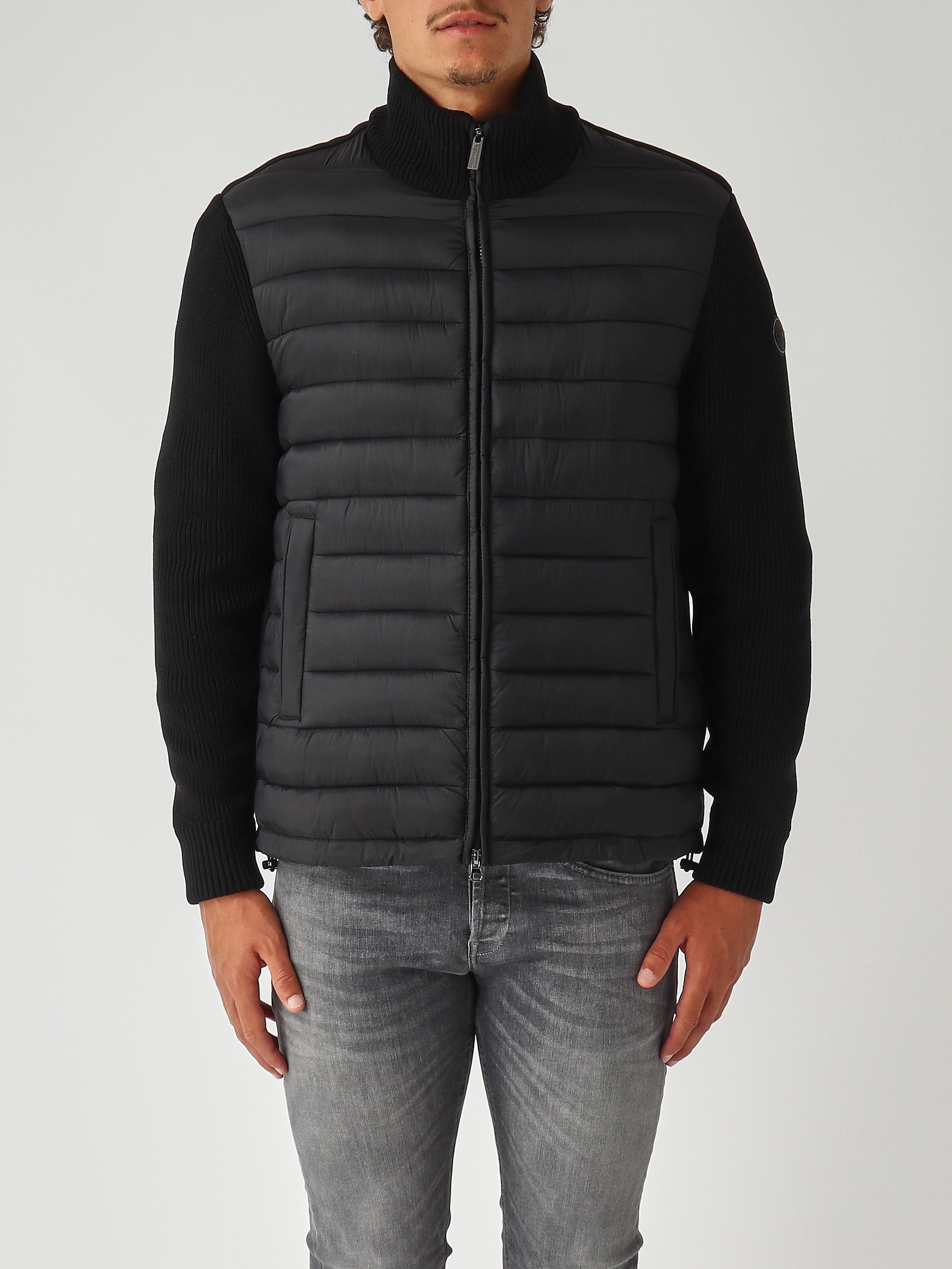 Legacies nylon and cotton blend jacket for men 11148zx Black