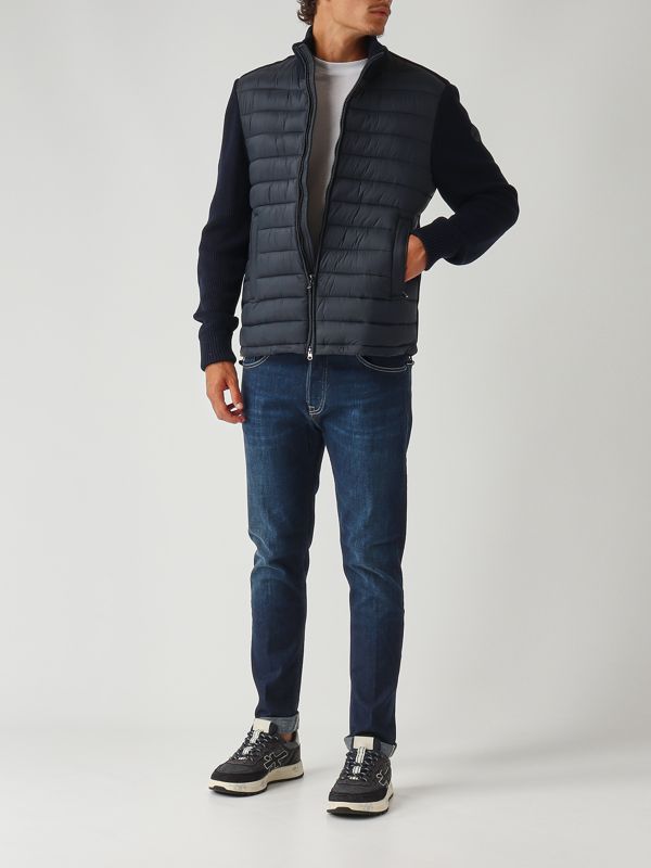 2. Legacies nylon and cotton blend jacket for men Navy blue Colmar 11148zx