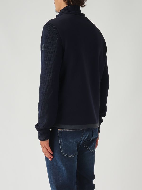 4. Legacies nylon and cotton blend jacket for men Navy blue Colmar 11148zx