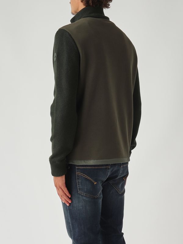 4. Legacies nylon and cotton blend jacket for men Forest green Colmar 11148zx