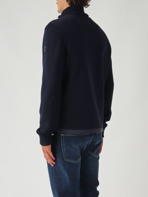 4. Legacies nylon and cotton blend jacket for men Navy blue