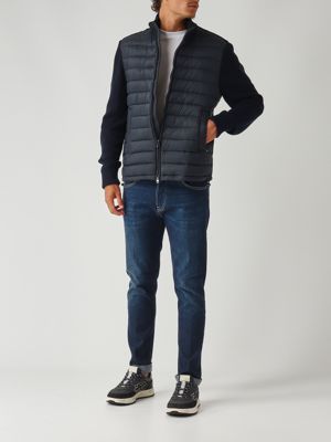 2. Legacies nylon and cotton blend jacket for men Navy blue