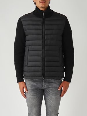 キム Men's nylon and knit jacket 11128zx Undergrowth | Caposerio.com