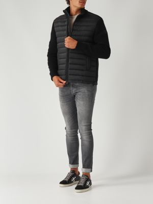 2. Legacies nylon and cotton blend jacket for men Black