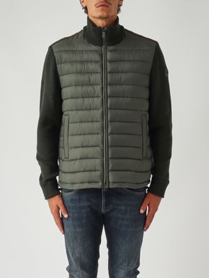 Men's nylon and knit jacket 11128zx Undergrowth | Caposerio.com