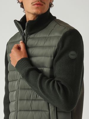5. Legacies nylon and cotton blend jacket for men Forest green