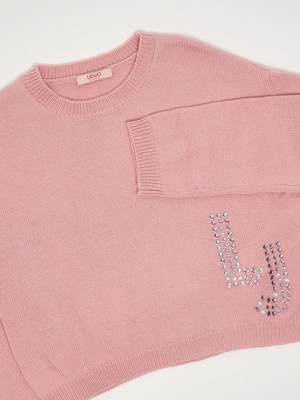 3. Jersey para niña de mezcla de lana Rosa Liu Jo gf5089ma51l