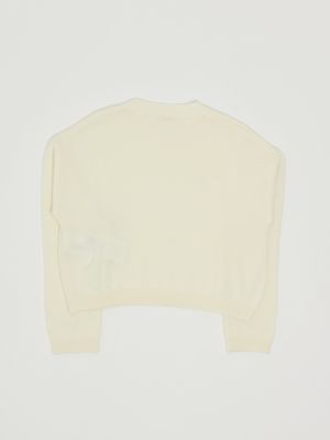 2. Jersey para niña de mezcla de lana Mantequilla