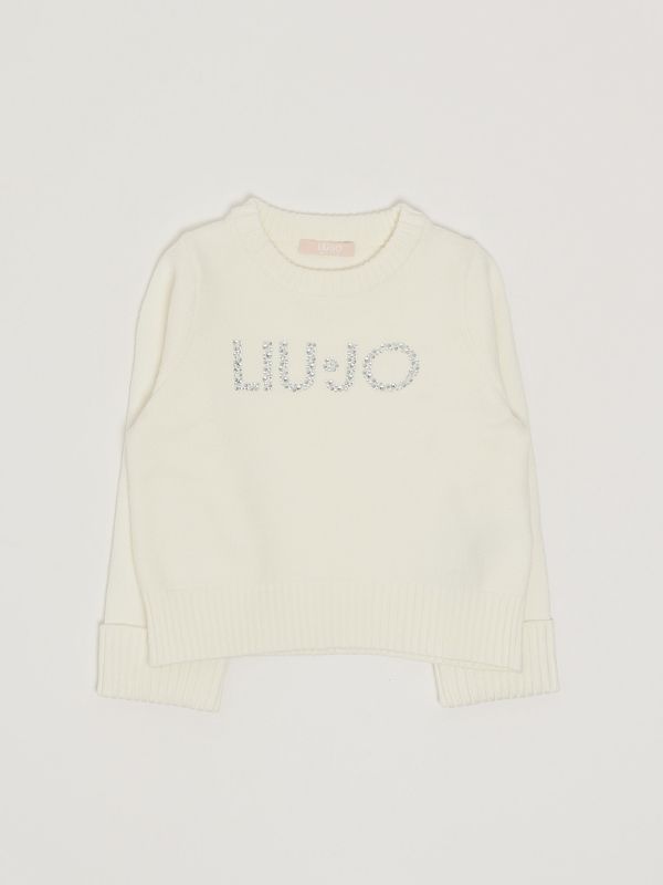 1. Jersey para niña en mezcla de viscosa Blanco Liu Jo kf5055ma12p