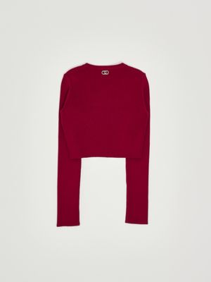 2. Viscose blend cardigan for girls Bordeaux