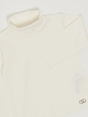 3. T-shirt bambina in cotone stretch Bianco Liu Jo kf5008j0088
