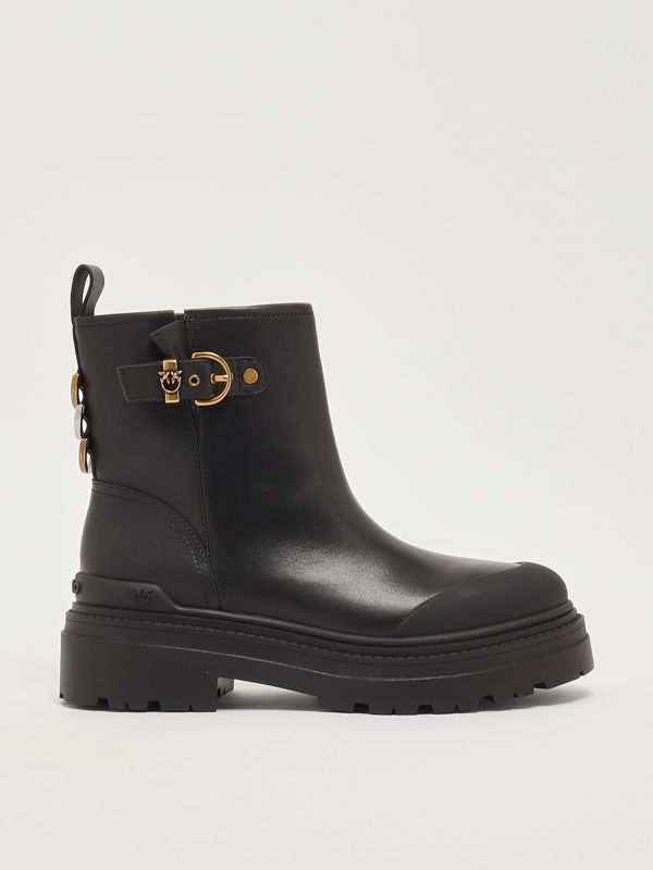 1. Mia 21 leather ankle boots for women Black Pinko sd0409p001