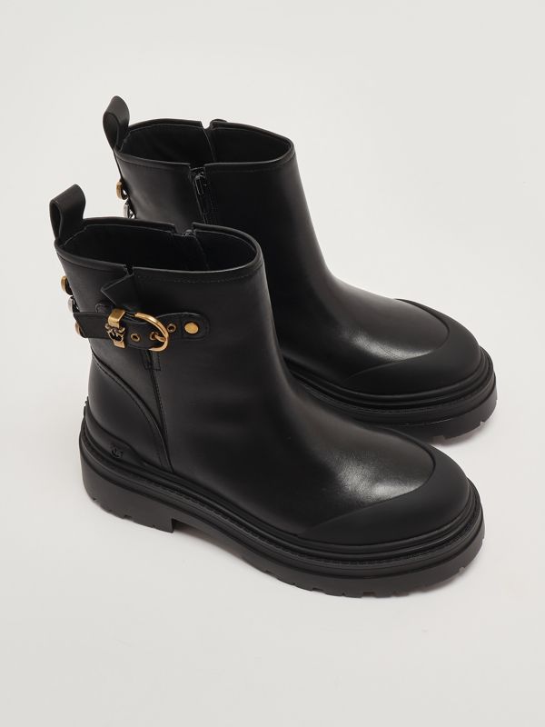 2. Mia 21 leather ankle boots for women Black Pinko sd0409p001
