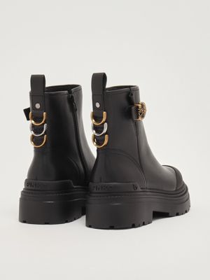 3. Mia 21 leather ankle boots for women Black Pinko sd0409p001