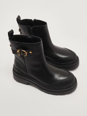 2. Mia 21 leather ankle boots for women Black Pinko sd0409p001