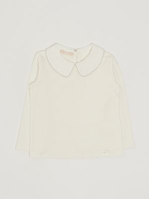 Stretch cotton T-shirt for girls White Liu Jo