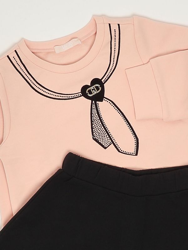 3. Completo bambina in cotone stretch Rosa Liu Jo kf5005f0724