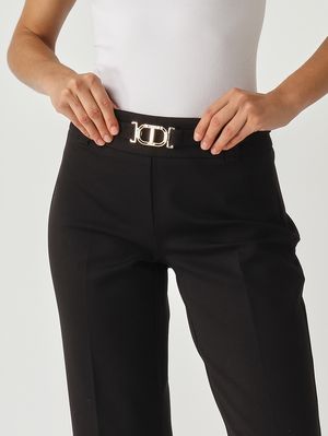 5. Women's cady trousers Black Twinset 252tp2602