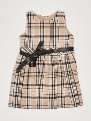 1. Abito bambina in misto cotone Beige-Nero Liu Jo kf5013t9821