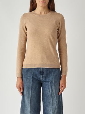 Pull en mélange de laine et cachemire pour femme Chameau Gran Sasso