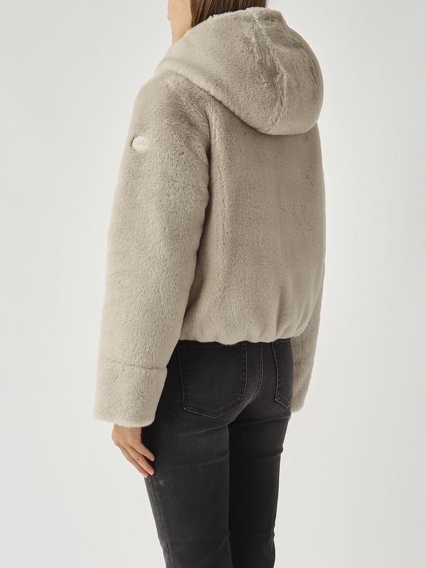 5. Piumino donna Exuberance in nylon e pelliccia sintetica Mastice Colmar 2288e2yn