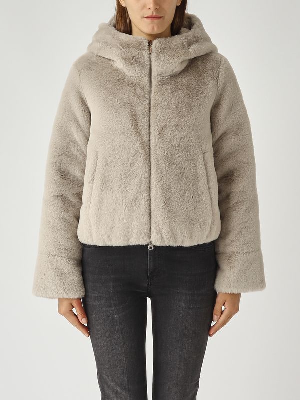 1. Piumino donna Exuberance in nylon e pelliccia sintetica Mastice Colmar 2288e2yn