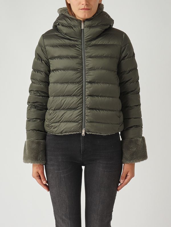 2. Piumino donna Exuberance in nylon e pelliccia sintetica Militare Colmar 2288e2yn