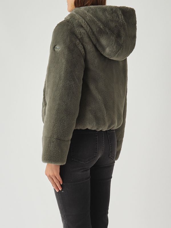 5. Piumino donna Exuberance in nylon e pelliccia sintetica Militare Colmar 2288e2yn