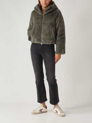 3. Piumino donna Exuberance in nylon e pelliccia sintetica Militare Colmar 2288e2yn