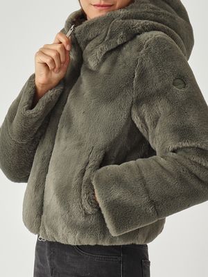 6. Piumino donna Exuberance in nylon e pelliccia sintetica Militare Colmar 2288e2yn