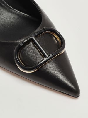 5. Leder-Dekolleté für Frauen Schwarz Twinset 252tcp030