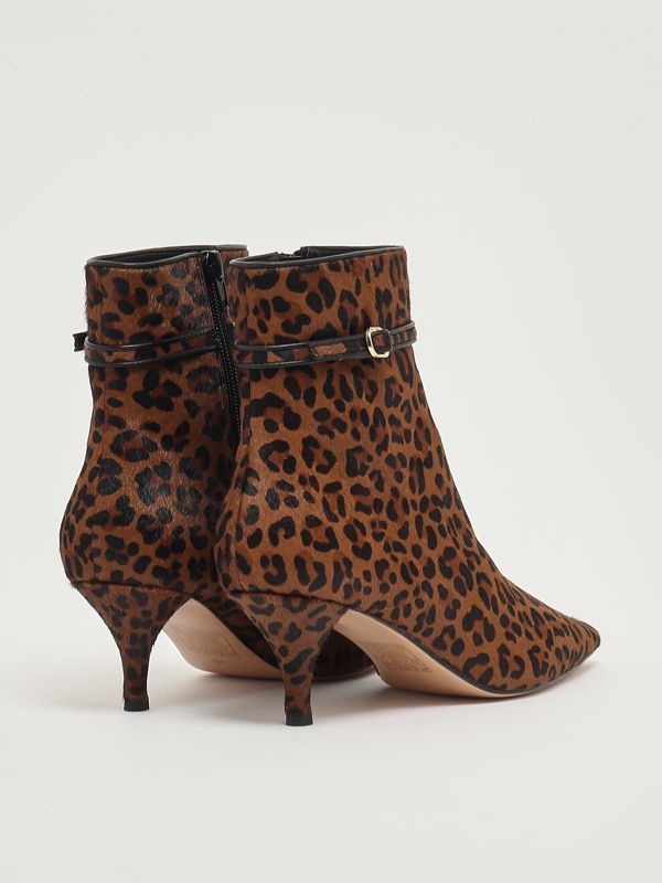 3. Botín de mujer de piel Estampado animal Twinset 252tcp222