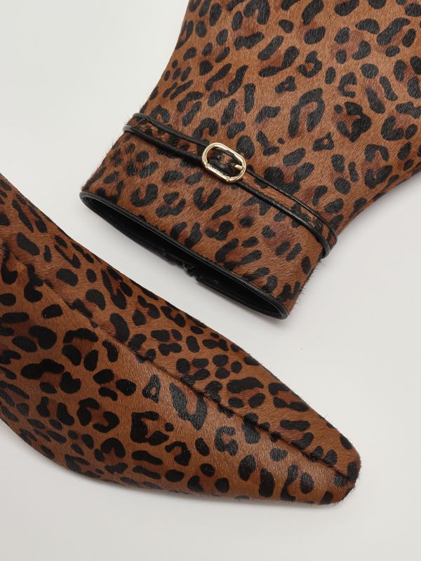 4. Botín de mujer de piel Estampado animal Twinset 252tcp222