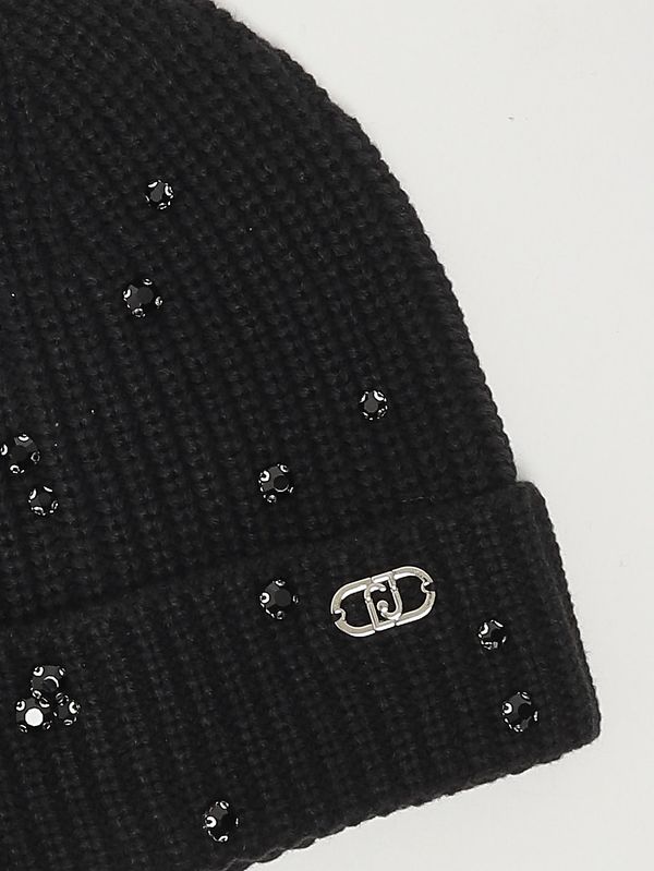 3. Bonnet fille en maille Noir Liu Jo gf5189mae57