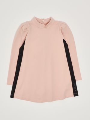 Abito bambina in jersey di viscosa stretch Rosa Liu Jo
