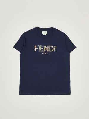 Baumwoll-T-Shirt für Jungen Blau Fendi