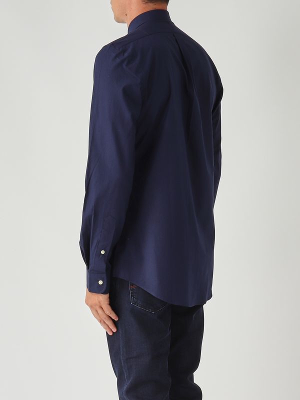 4. Slim fit stretch cotton poplin shirt for men Navy blue Polo Ralph Lauren 710928254