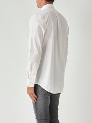 4. Slim fit stretch cotton poplin shirt for men White Polo Ralph Lauren 710928254