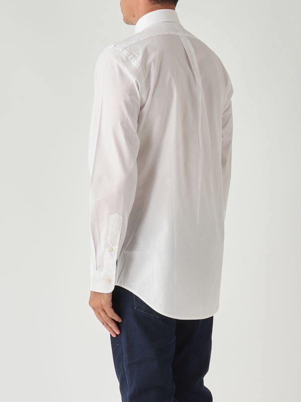 4. Camisa de hombre de corte entallado en popelina de algodón elástico Blanco Polo Ralph Lauren 710928255