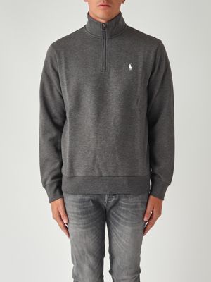 Sweatshirt aus einer Baumwollmischung für Männer Zementgrau Polo Ralph Lauren