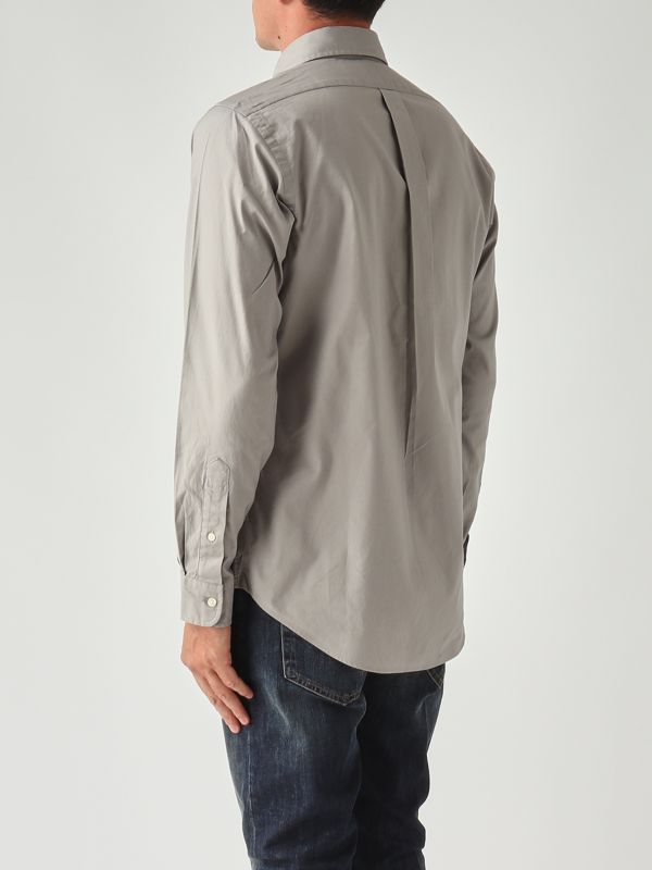 4. Custom fit stretch Oxford cotton shirt for men Gray Polo Ralph Lauren 710p06688