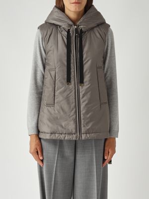 Pinko Graffetta shiny nylon sleeveless jacket for women